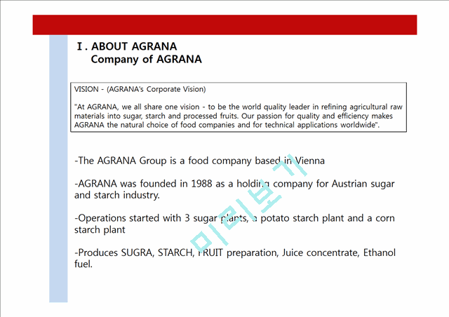 ABOUT AGRANA   (4 )